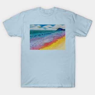 Rainbow beach painting T-Shirt